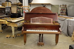 Carl Mand Glockenflügel 148cm Jugendstil